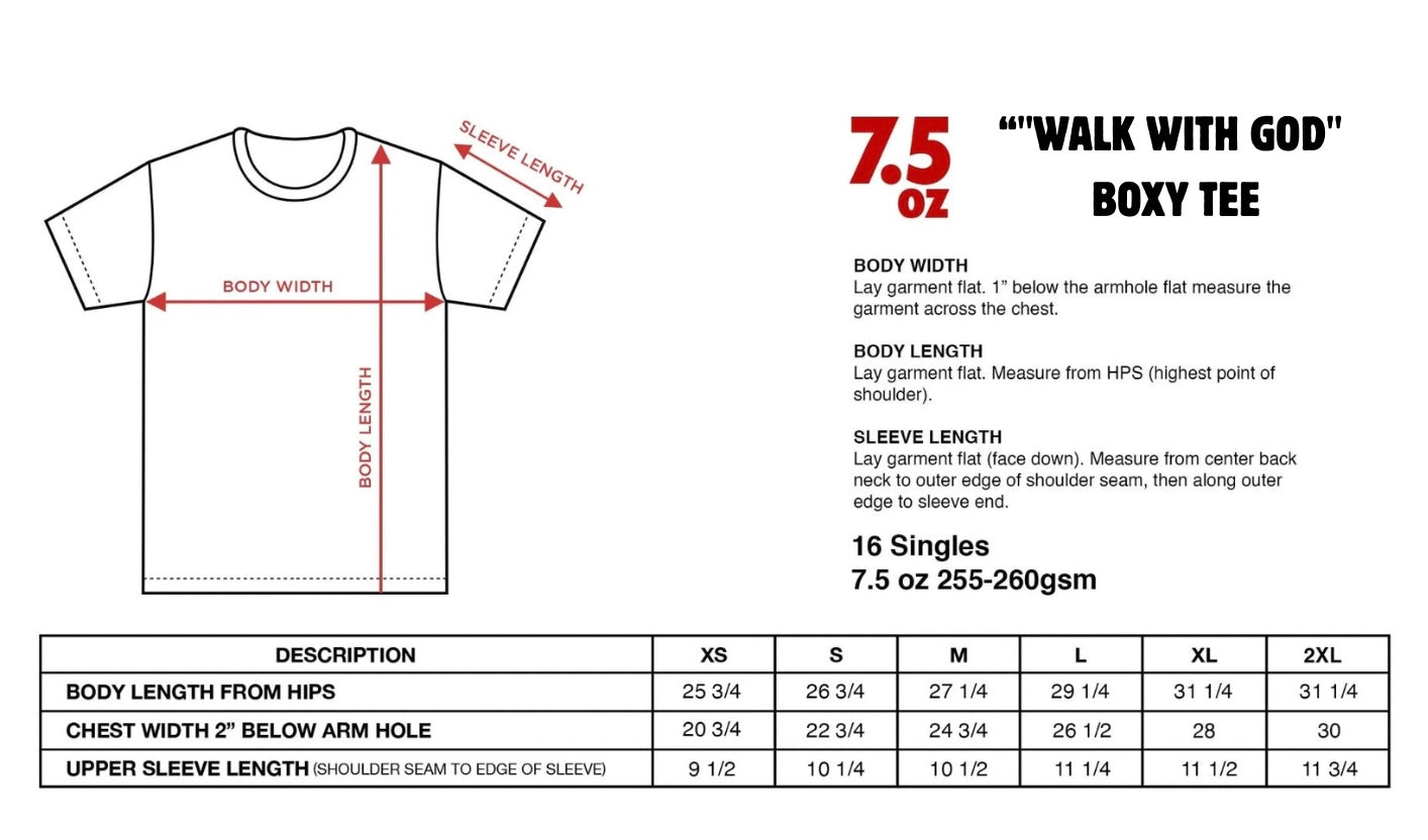 “WALK WITH GOD” BOXY TEE