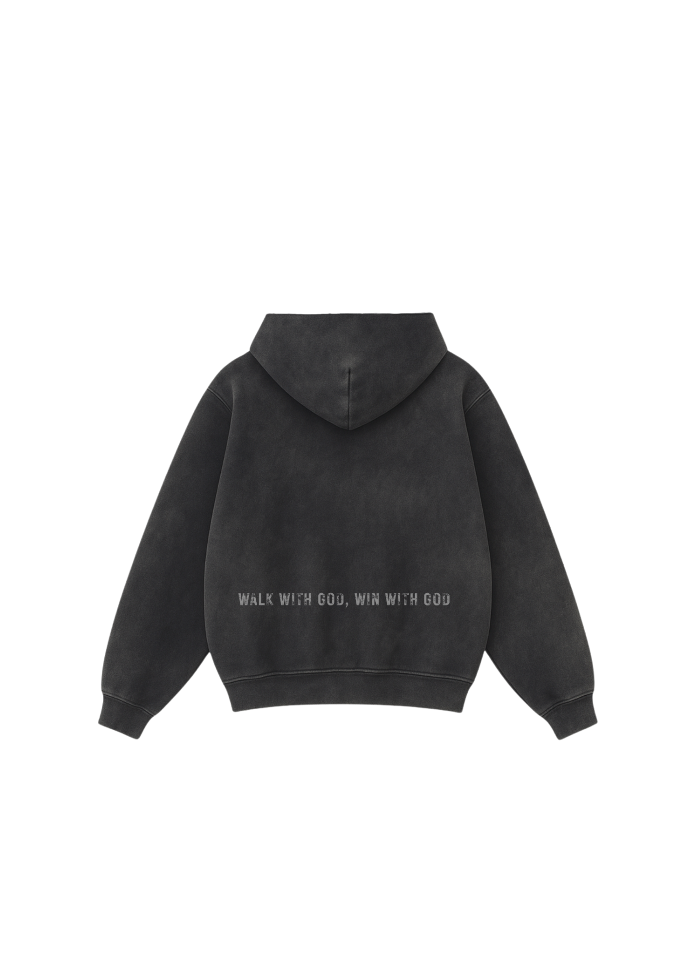 "1" Oversized Washed Zip-Up